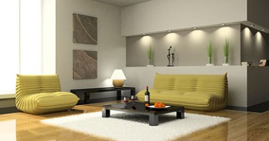 View on the modern living-room